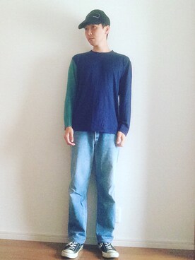 「MissMuch（ミスマッチ）のアイテム」を使った、MICHYさん（メンズ・178cm）の夏コーディネート