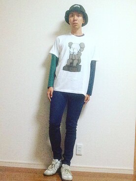 「MissMuch（ミスマッチ）のアイテム」を使った、MICHYさん（メンズ・178cm）の夏コーディネート