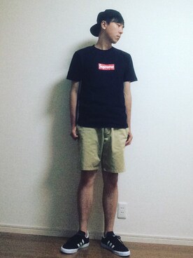 「PIGALLE(ピガール)のアイテム(帽子)」を使った、MICHYさん(メンズ・178cm)の夏コーディネート