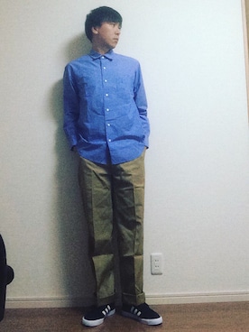 「Scye（サイ）のアイテム（シャツ/ブラウス）」を使った、MICHYさん（メンズ・178cm）の夏コーディネート