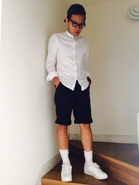 「ALDO（アルド）のアイテム（帽子）」を使った、MingShaneHoさん（メンズ・171cm）の夏コーディネート