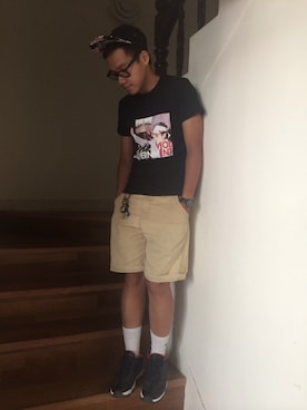 「ALDO（アルド）のアイテム（帽子）」を使った、MingShaneHoさん（メンズ・171cm）の秋コーディネート