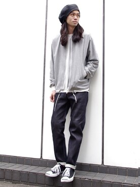 「n-s（ノース）のアイテム」を使った、オギさん（メンズ・180cm）の春コーディネート