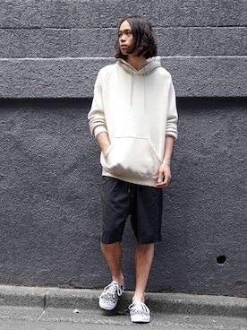 「n-s（ノース）のアイテム」を使った、オギさん（メンズ・180cm）の夏コーディネート