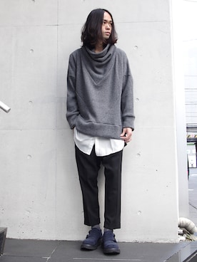 「Wizzard（ウィザード）のアイテム（パンツ）」を使った、オギさん（メンズ・180cm）の秋コーディネート