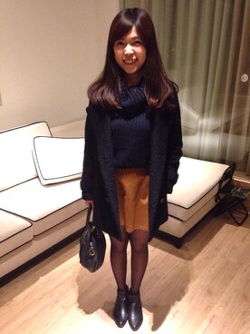 「TAIPEI」｜「アイテム（ダッフルコート）」を使った、Katy 🐱さん（レディース・162cm）の冬コーディネート