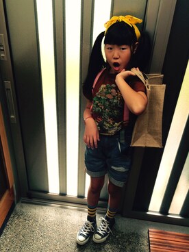 「BOOFOOWOO」｜himariさん（キッズ・136cm）の夏コーディネート