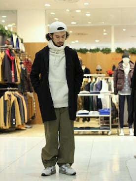 「HIBECK（ハイベック）のアイテム（ジャケット/アウター）」を使った、たかじんさん（メンズ・170cm）の冬コーディネート