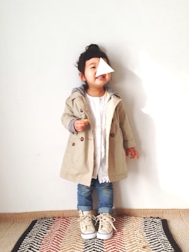 「babyGAP（babyGAP）のアイテム」を使った、teiccoさん（キッズ・90cm）の冬コーディネート