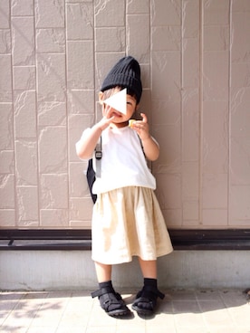 「ハンドメイド」｜teiccoさん（キッズ・90cm）の春コーディネート