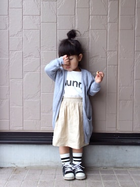 「ハンドメイド」｜teiccoさん（キッズ・90cm）の春コーディネート