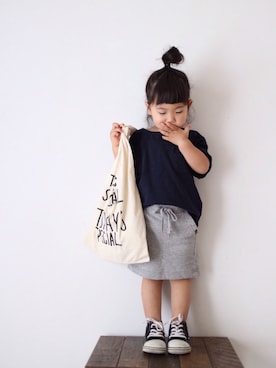 「quoti use fith（クゥオティ　ユース　フィス）のアイテム」を使った、teiccoさん（キッズ・90cm）の夏コーディネート