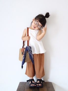 「fifth（フィフス）のアイテム」を使った、teiccoさん（キッズ・90cm）の夏コーディネート