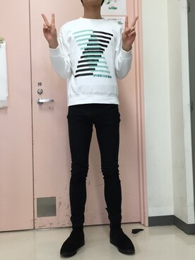 「OPENING CEREMONY（オープニングセレモニー）のアイテム（スウェット）」を使った、TAISEIさん（メンズ・175cm）の秋コーディネート