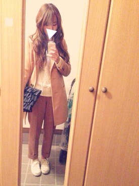 「CONVERSE（コンバース）のCONVERSE コンバース ジャック パーセル / JACK PURCEL（スニーカー）」を使った、hiromiさん（レディース・161cm）の冬コーディネート