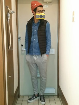 「Saturdays NYC（サタデーズ ニューヨークシティ ）のアイテム（ニットキャップ/ビーニー）」を使った、ノディーさん（メンズ・174cm）の春コーディネート