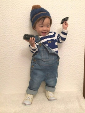 「CORVA（コルヴァ）のアイテム」を使った、iyori2015さん（キッズ・80cm）の秋コーディネート