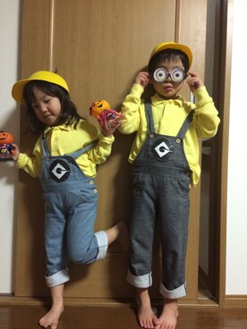 「ANAP（アナップ）のアイテム（つなぎ/オールインワン）」を使った、みさ吉さん（レディース・157cm）の秋コーディネート