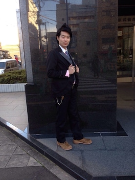 「WEAR」｜「アイテム（アクセサリー）」を使った、hidetoasaiさん（メンズ・172cm）の秋コーディネート