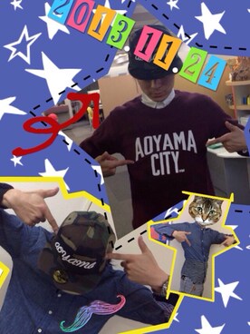 「アイテム（キーホルダー）」を使った、hidetoasaiさん（メンズ・172cm）の秋コーディネート