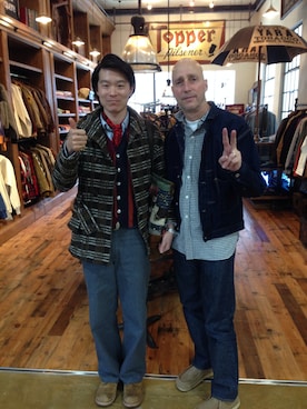 「DRESSTERIOR（ドレステリア）の◆JUDY AUGUR DESIGNトートバッグ（トートバッグ、その他）」を使った、hidetoasaiさん（メンズ・172cm）の秋コーディネート