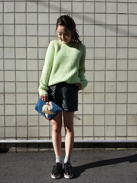 「ソックス」｜EMIさん（レディース・162cm）の冬コーディネート