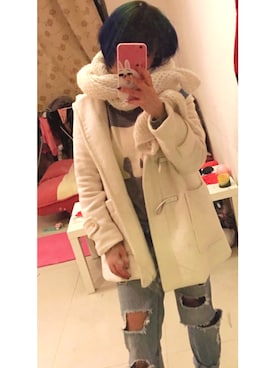 「chocoolate（チョコレート）のアイテム」を使った、hitominojuninさん（レディース・162cm）の春コーディネート