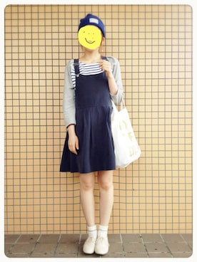 「Another Edition」｜「アイテム（ニットキャップ/ビーニー）」を使った、suzuさん（レディース・151cm）の春コーディネート