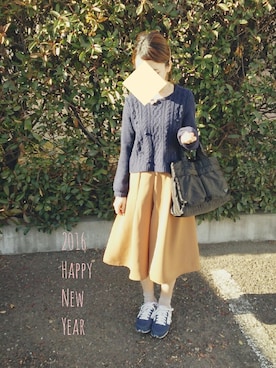 「happynewyear」｜「アイテム（その他）」を使った、suzuさん（レディース・151cm）の冬コーディネート