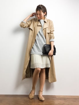 「Chico（チコ）のアイテム（チュニック）」を使った、m.yさん（レディース・165cm）の春コーディネート