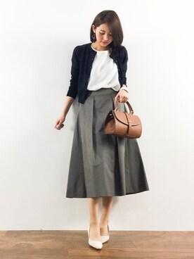 「green label relaxing（グリーンレーベルリラクシング）のMARCO BIANCHINI CR フラップ 2WAYショルダーバッグ◆（ショルダーバッグ）」を使った、m.yさん（レディース・165cm）の春コーディネート