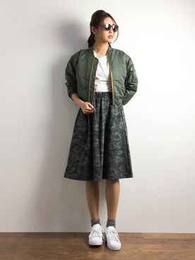 「SINDEE（シンディー）のアイテム」を使った、m.yさん（レディース・165cm）の春コーディネート