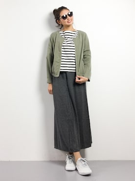 「HONORE（オノレ）のアイテム」を使った、m.yさん（レディース・165cm）の春コーディネート