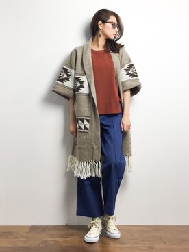 「TODAYFUL（トゥデイフル）のアイテム（その他アウター）」を使った、m.yさん（レディース・165cm）の春コーディネート