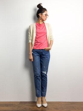 m.yさん（レディース・165cm）の春コーディネート