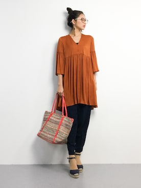 「CASTELLER（カステリェール）のアイテム」を使った、m.yさん（レディース・165cm）の春コーディネート