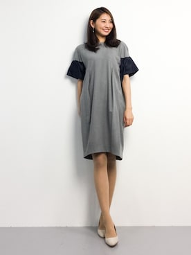 「Abahouse Devinette（ドゥヴィネット）のアイテム（ワンピース/ドレス）」を使った、m.yさん（レディース・165cm）の春コーディネート