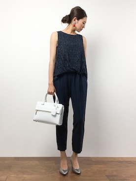 「A part by（アパートバイ）のアイテム（オールインワン・サロペット）」を使った、m.yさん（レディース・165cm）の夏コーディネート