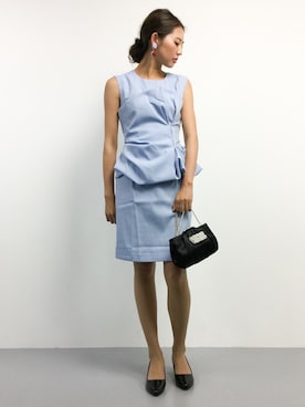 「AMBIENT（アンビエント）のアイテム（ワンピース/ドレス）」を使った、m.yさん（レディース・165cm）の夏コーディネート