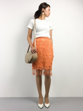 「Ameri（アメリ）のアイテム（シューズ）」を使った、m.yさん（レディース・165cm）の夏コーディネート