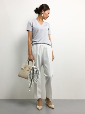 「お仕事スタイル」｜「アイテム（財布/小物）」を使った、m.yさん（レディース・165cm）の夏コーディネート