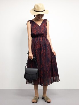 「7月WEAR夏のサンダル祭り」｜「アイテム（オールインワン・サロペット）」を使った、m.yさん（レディース・165cm）の夏コーディネート