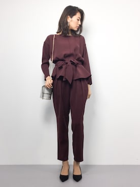 「A part by（アパートバイ）のアイテム（オールインワン・サロペット）」を使った、m.yさん（レディース・165cm）の秋コーディネート