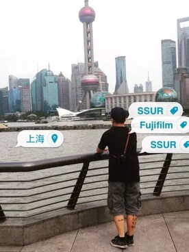 「SSUR（サー）のアイテム（帽子）」を使った、shutao391さん（メンズ・172cm）の秋コーディネート