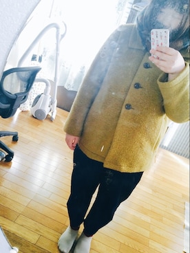 「Golden Bear（ゴールデンベア）のアイテム（その他アウター）」を使った、yuho.sさん（レディース・159cm）の冬コーディネート