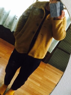 「Golden Bear（ゴールデンベア）のアイテム（その他アウター）」を使った、yuho.sさん（レディース・159cm）の秋コーディネート