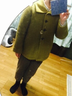 「Golden Bear（ゴールデンベア）のアイテム（その他アウター）」を使った、yuho.sさん（レディース・159cm）の冬コーディネート