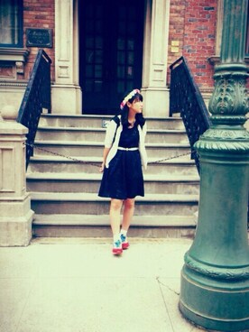 「ARROW（アロー）のアイテム（ワンピース/ドレス）」を使った、かめのすけさん（レディース・160cm）の春コーディネート