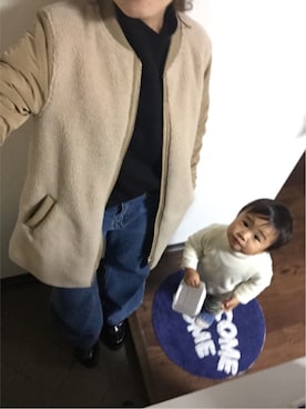 むちむちくんのママさん（レディース・155cm）の冬コーディネート