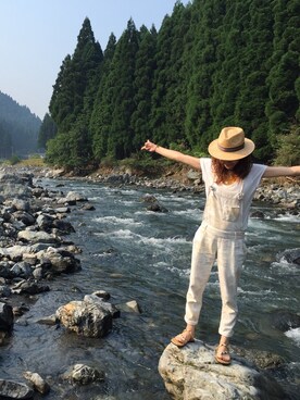 riosa◡̈⃝︎⋆︎*さん（レディース・158cm）の夏コーディネート